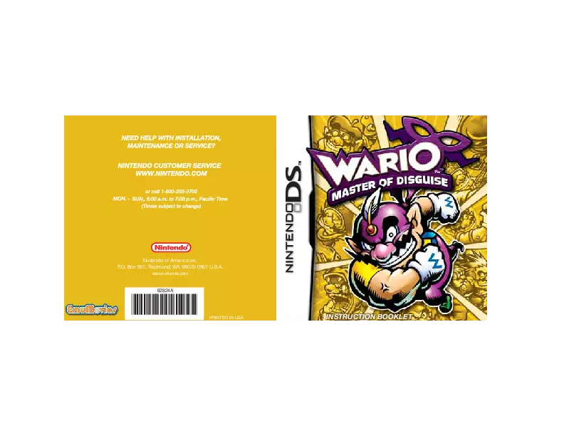 manual for Wario - Master of Disguise